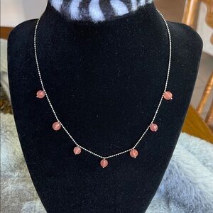 Elegant Pink Beaded Necklace